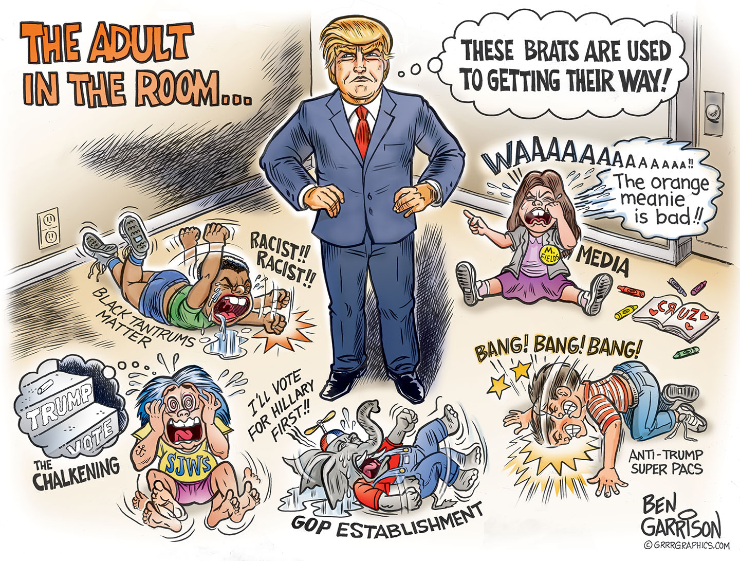“The Adult in the Room, Donald Trump”, Ben Garrison ... - 1440 x 1091 jpeg 475kB