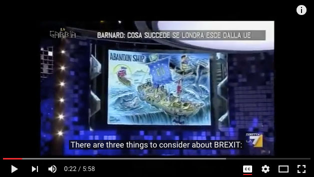 brexit on Italian TV